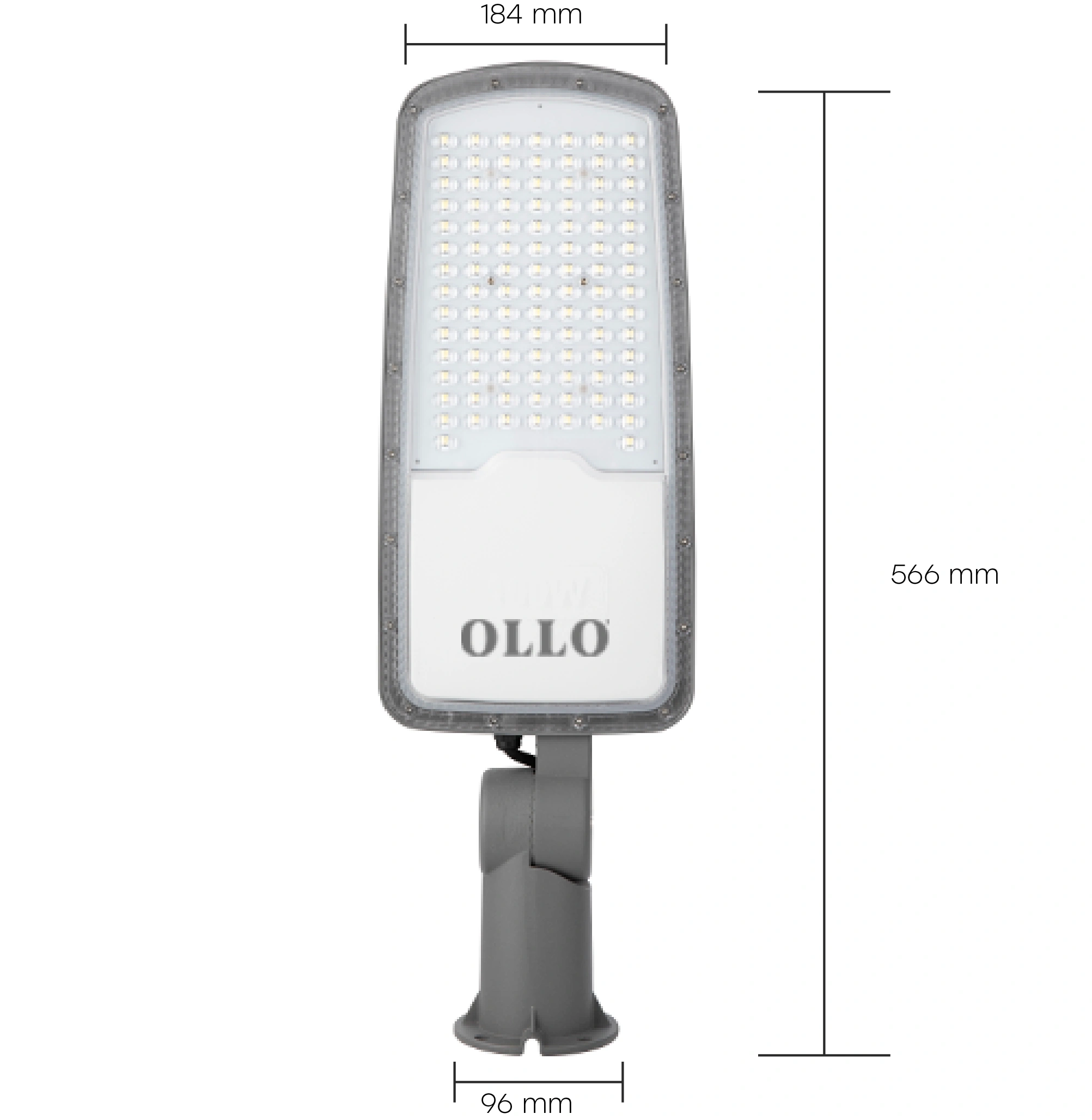 LED Ielu gaismeklis - laterna ar PHILIPS diodēm 90W, 12 600Lm, 4000K, IP66